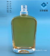 300ml晶白料長方形玻璃酒瓶