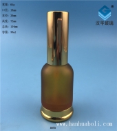 30ml電鍍金蓋噴涂玻璃噴霧瓶