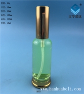 50ml電鍍金色蓋噴霧玻璃香水瓶