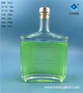 700ml出口長方形威士忌酒瓶
