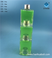 150ml方形疊加玻璃小酒瓶