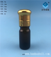 5ml電鍍大頭蓋茶色玻璃精油瓶
