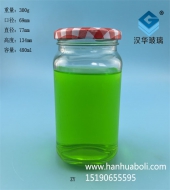 480ml長方形玻璃麻辣醬瓶批發價格