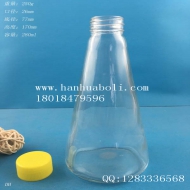 280ml錐形果汁玻璃瓶