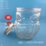 1200ml貓頭鷹玻璃蜂蜜瓶