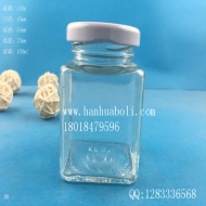 100ml方形果醬玻璃瓶
