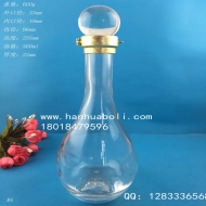 500ml高檔水滴玻璃酒瓶