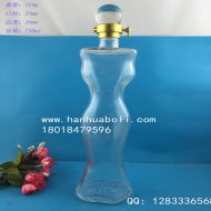 750ml高檔美女玻璃酒瓶