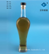 700ml心形工藝玻璃酒瓶