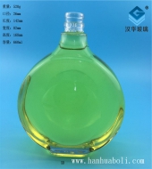 660ml扁圓玻璃酒瓶