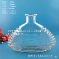 500ml工藝玻璃酒瓶