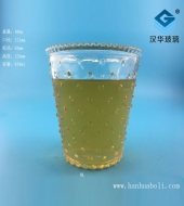 670ml廣口麻點玻璃燭臺