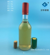 450ml矮款木塞口玻璃紅酒瓶
